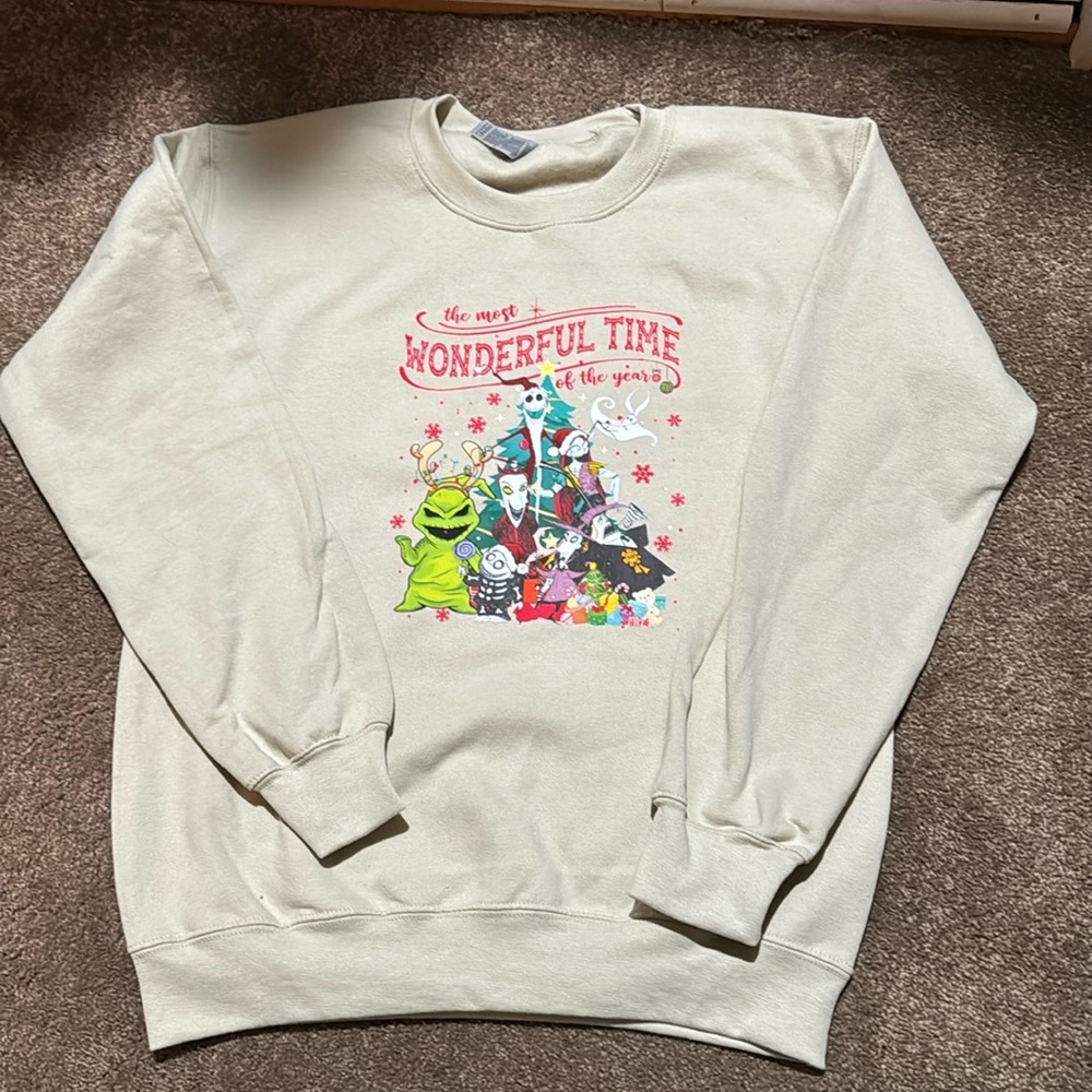 The  Most Wonderful Time of Year Nightmare Before Christmas  Crew Neck Sweater